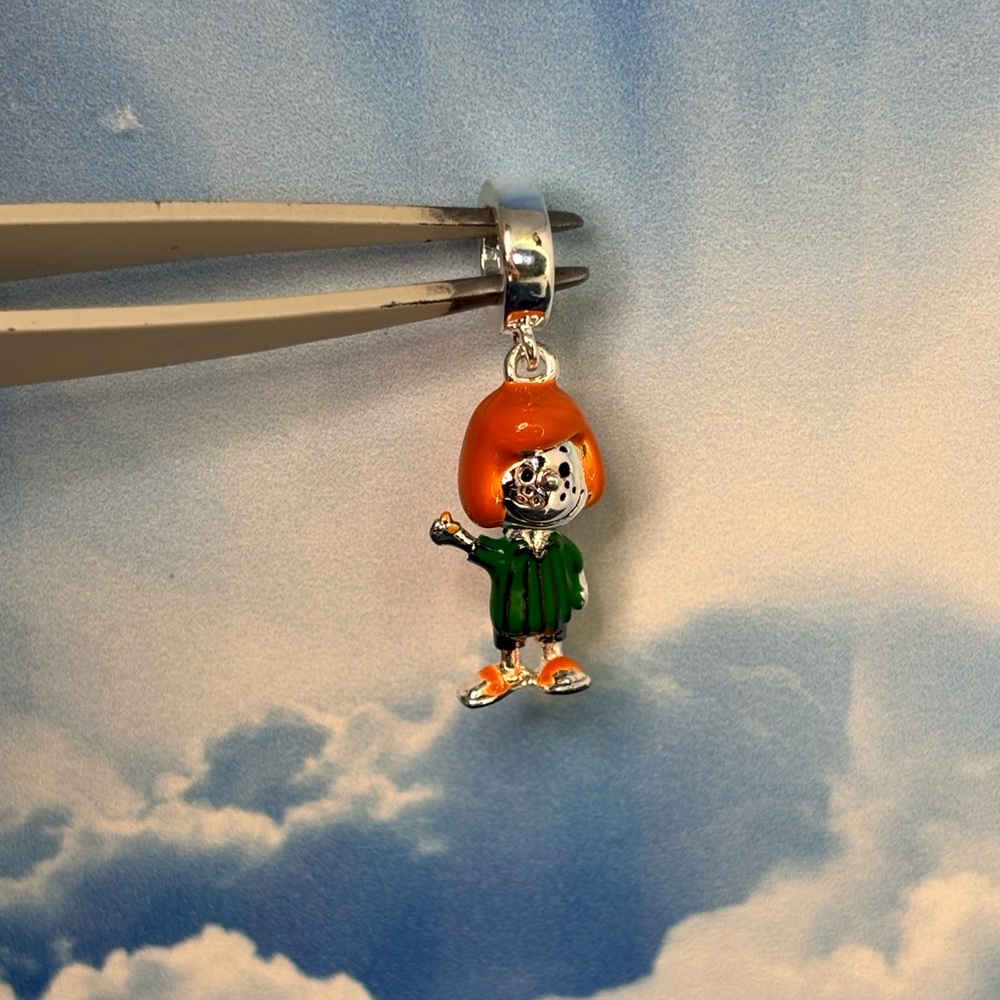 Colorful Cartoon Character Charms Bracelet sterling silver Charlie Brown PEANUTS - Picture 16 of 16